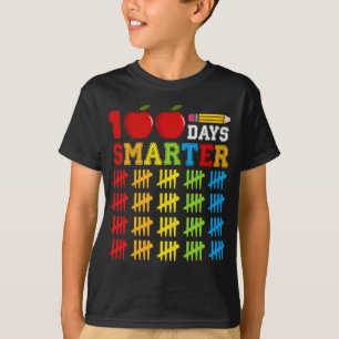 Angepasste 100 Tage schlauer von der Schule zurück T-Shirt