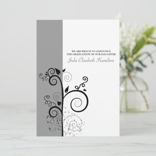 Angepasste 20XX Graduationsankündigungen Einladung (Stehend Vorderseite)