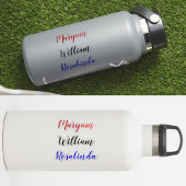 Angepasste 3 Namen, Text Script Wasserflaschen Auf Aufkleber