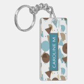 Angepasste Angesagt Geometrie Modernes Abstraktes Schlüsselanhänger (Vorderseite links)