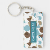 Angepasste Angesagt Geometrie Modernes Abstraktes Schlüsselanhänger (Vorderseite)