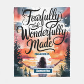 Angepasste, ängstlich wunderbar Mathematikerinnen Fleecedecke (Vorderseite)