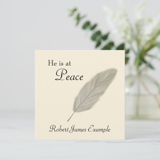 Angepasste Ankündigung des Todes (Sand) (Stehend Vorderseite)