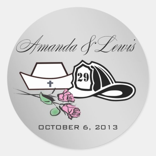 Angepasste Aufkleber für Feuerwehrmänner (Vorderseite)