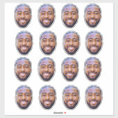 Angepasste Aufkleber für Personalisiertes Foto (Blatt)