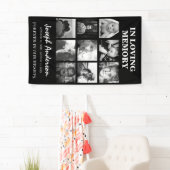 Angepasste Beerdigung von 9 Fotos in einem Gedächt Banner (Insitu)