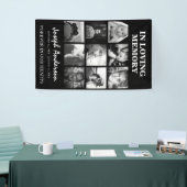 Angepasste Beerdigung von 9 Fotos in einem Gedächt Banner (Messeveranstaltung)