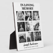 Angepasste Beerdigung von 9 Fotos in einem Gedächt Fotoplatte (Seite)