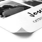 Angepasste Beerdigung von 9 Fotos in einem Gedächt Poster (Ecke)