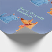 Angepasste beste Freunde für immer Geschenkpapier (Ecke)