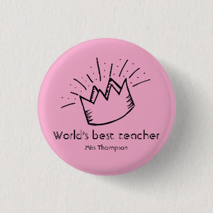 Angepasste beste Lehrer Wertschätzung Schule Name Button