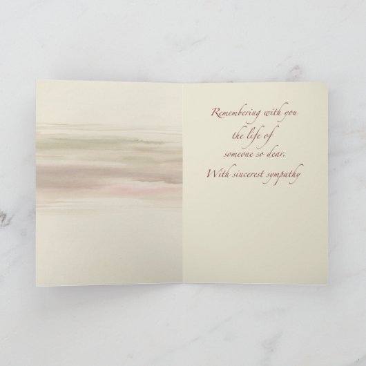 Angepasste Beziehungen und Name Erinnerung Jahrest Karte (Innenseite)