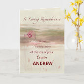 Angepasste Beziehungen und Name Erinnerung Jahrest Karte (Gelbe Blume)