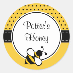 Angepasste Bienenkleber Runder Aufkleber