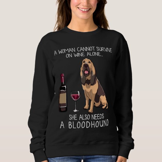 Angepasste Bluthunde und Weinhunde Sweatshirt (Vorderseite)