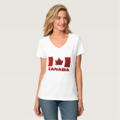 Angepasste Canada Flag T - Shirt Souvenir Shirts (Vorderseite Vollansicht)