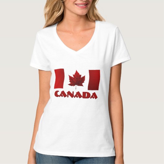 Angepasste Canada Flag T - Shirt Souvenir Shirts (Vorderseite)