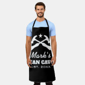 Angepasste coole männliche Höhle GRILLEN Schürze f (Getragen)