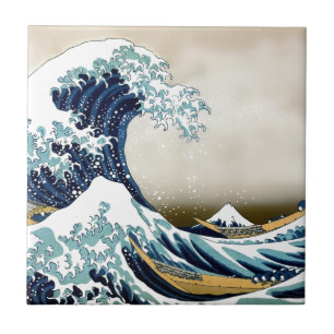 Angepasste Die große Welle vor Kanagawa Geschenke Fliese