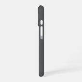 Angepasste einfache stilvolle moderne schwarze Far iPhone 16 Hülle (Linke Seite)