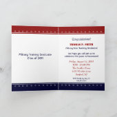 Angepasste Einladung der Gruppe für militärische A (Innenseite)