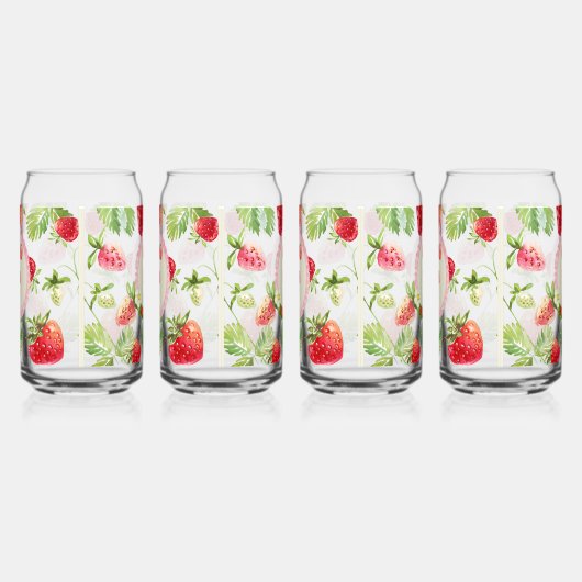 Angepasste Erdbeere Dosenglas (Rechts)