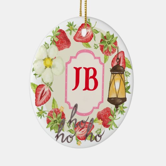 Angepasste Erdbeere Keramik Ornament (Rechts)