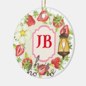 Angepasste Erdbeere Keramik Ornament (Links)