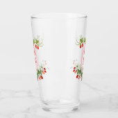 Angepasste Erdbeere Mit Monogramm Glas (Links)