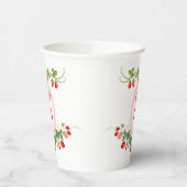 Angepasste Erdbeere Mit Monogramm Pappbecher (Links)