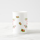 Angepasste Erdbeere Mit Monogramm Porzellantasse (Vorderseite)