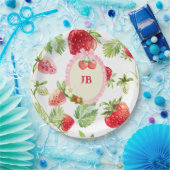 Angepasste Erdbeere Pappteller (Party)