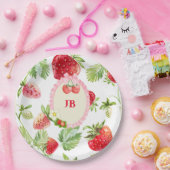 Angepasste Erdbeere Pappteller (Party)