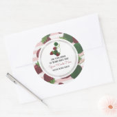 Angepasste Erdbeerweine Klassischer Rundaufkleber Runder Aufkleber (Umschlag)