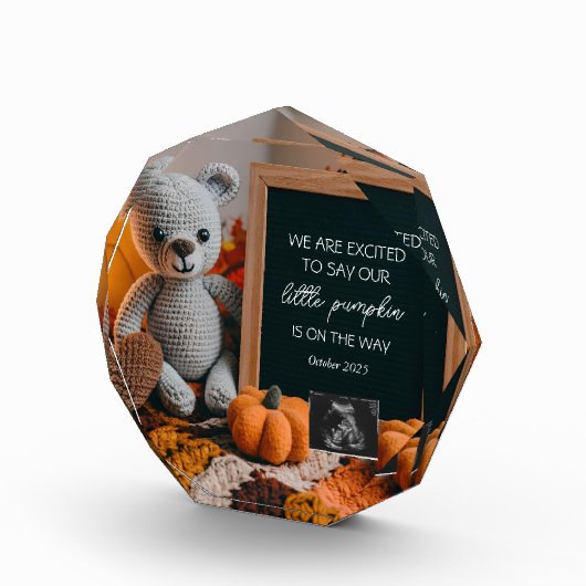 Angepasste FallFall-Schwangerschaft Ankündigung Fotoblock (Rechts)