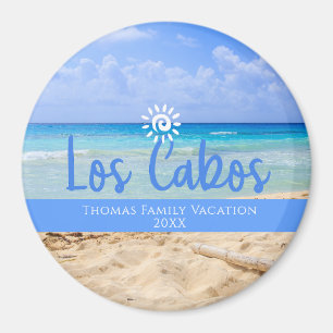Angepasste Familien-Los Cabos-Weihnachtsferien Magnet