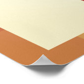 Angepasste Farbe Moderner Mitarbeiter des Monats F Poster (Ecke)