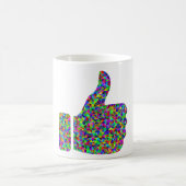Angepasste farbenfrohe Prismenstürme Kaffeetasse (Mittel)