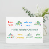 Angepasste Farbenfrohe Weihnachten & Bäume (Stehend Vorderseite)