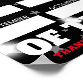 Angepasste farbige Schreib-on-Namen des Mitarbeite Poster (Ecke)