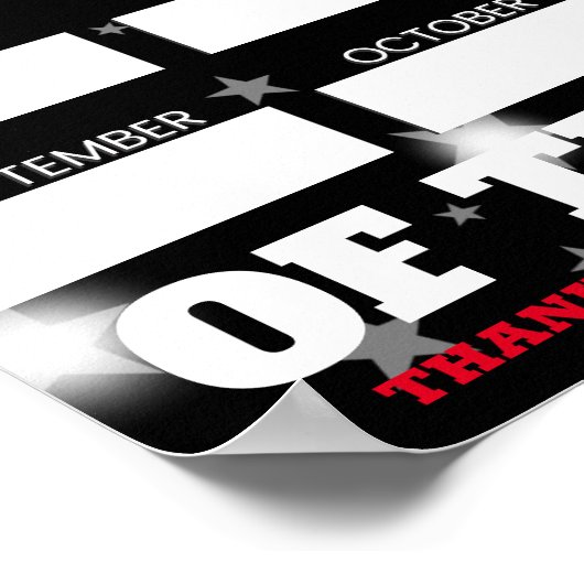 Angepasste farbige Schreib-on-Namen des Mitarbeite Poster (Ecke)