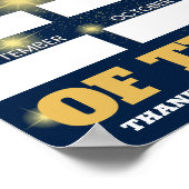 Angepasste farbige Schreib-on-Namen des Mitarbeite Poster (Ecke)