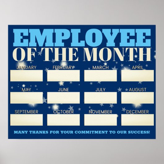 Angepasste farbige Schreib-on-Namen des Mitarbeite Poster (Vorne)