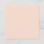 Angepasste fette Minimal-Firmenlogo Moderner QR-Co Quadratische Visitenkarte (Rückseite)