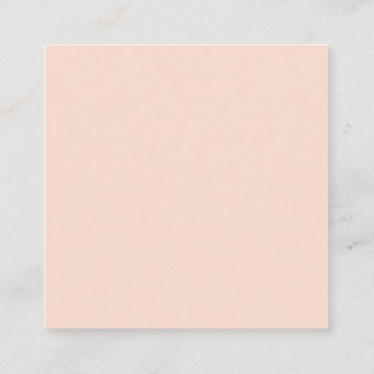 Angepasste fette Minimal-Firmenlogo Moderner QR-Co Quadratische Visitenkarte (Rückseite)