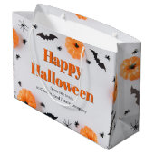 Angepasste Firmen-Halloween-Party Große Geschenktüte (Rückseite Schrägansicht)