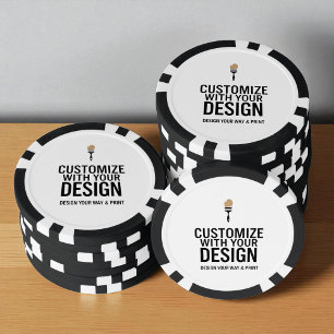 Angepasste Firmenmarke Individuell angepasst  Pokerchips