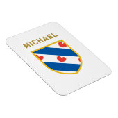 Angepasste Friesland-Flagge Magnet (Rechte Seite)