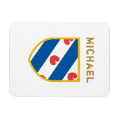 Angepasste Friesland-Flagge Magnet (Horizontal)