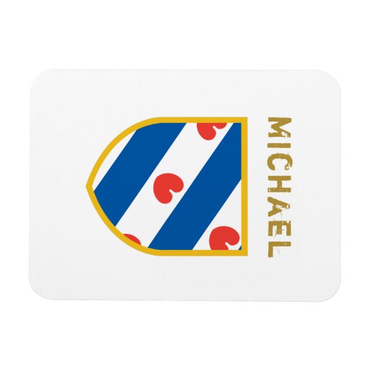 Angepasste Friesland-Flagge Magnet (Horizontal)